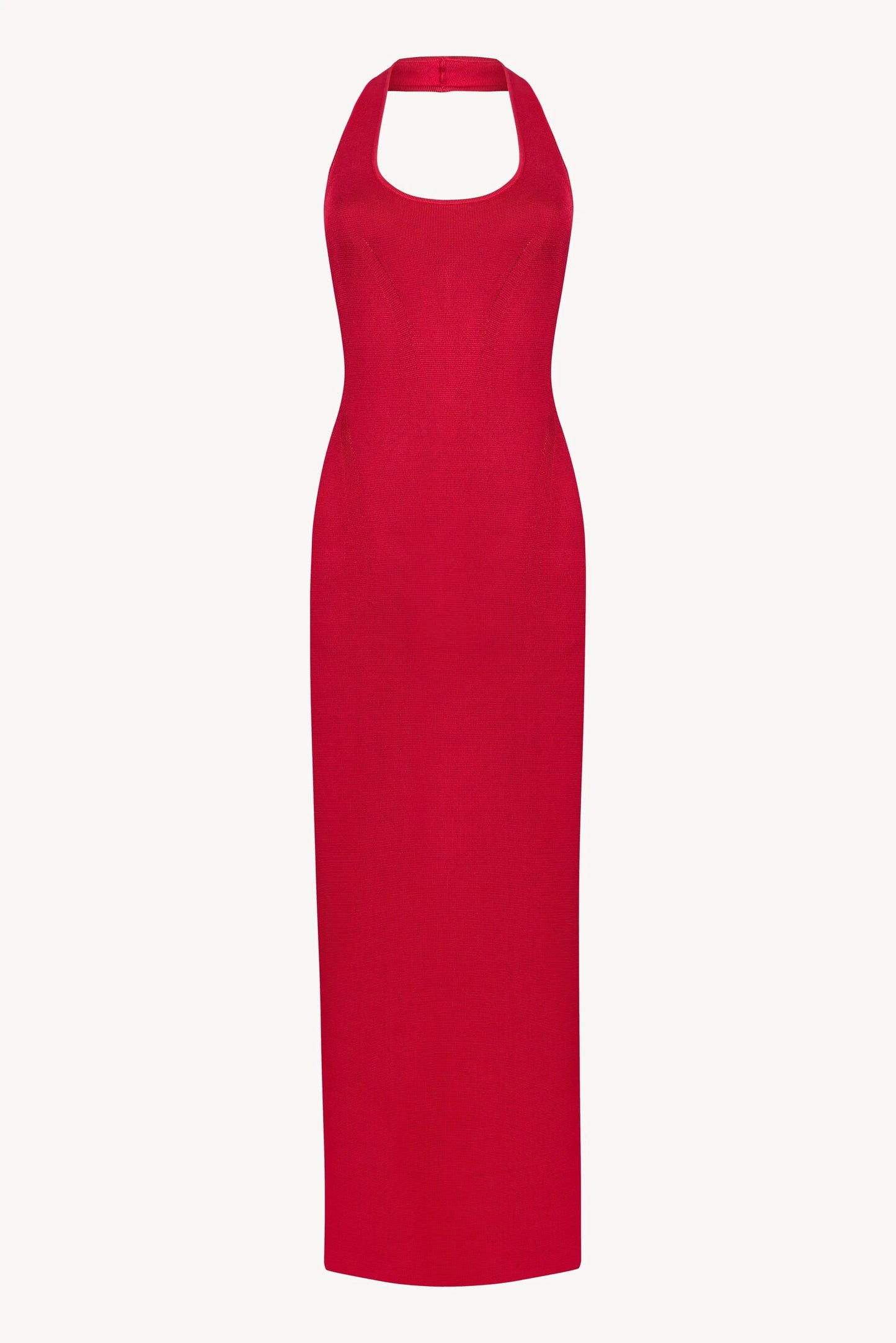 Tube dress in crimson