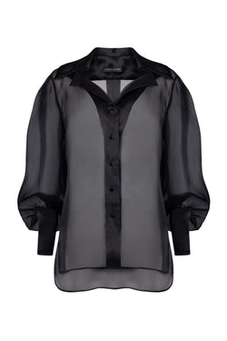 Diamond blouse in black