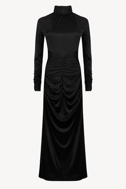 Keyhole dress in black