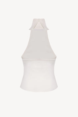 Turtleneck top in ivory