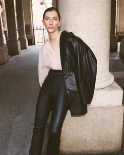 Diamond blouse in ballet pink