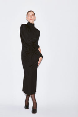 Keyhole dress in black