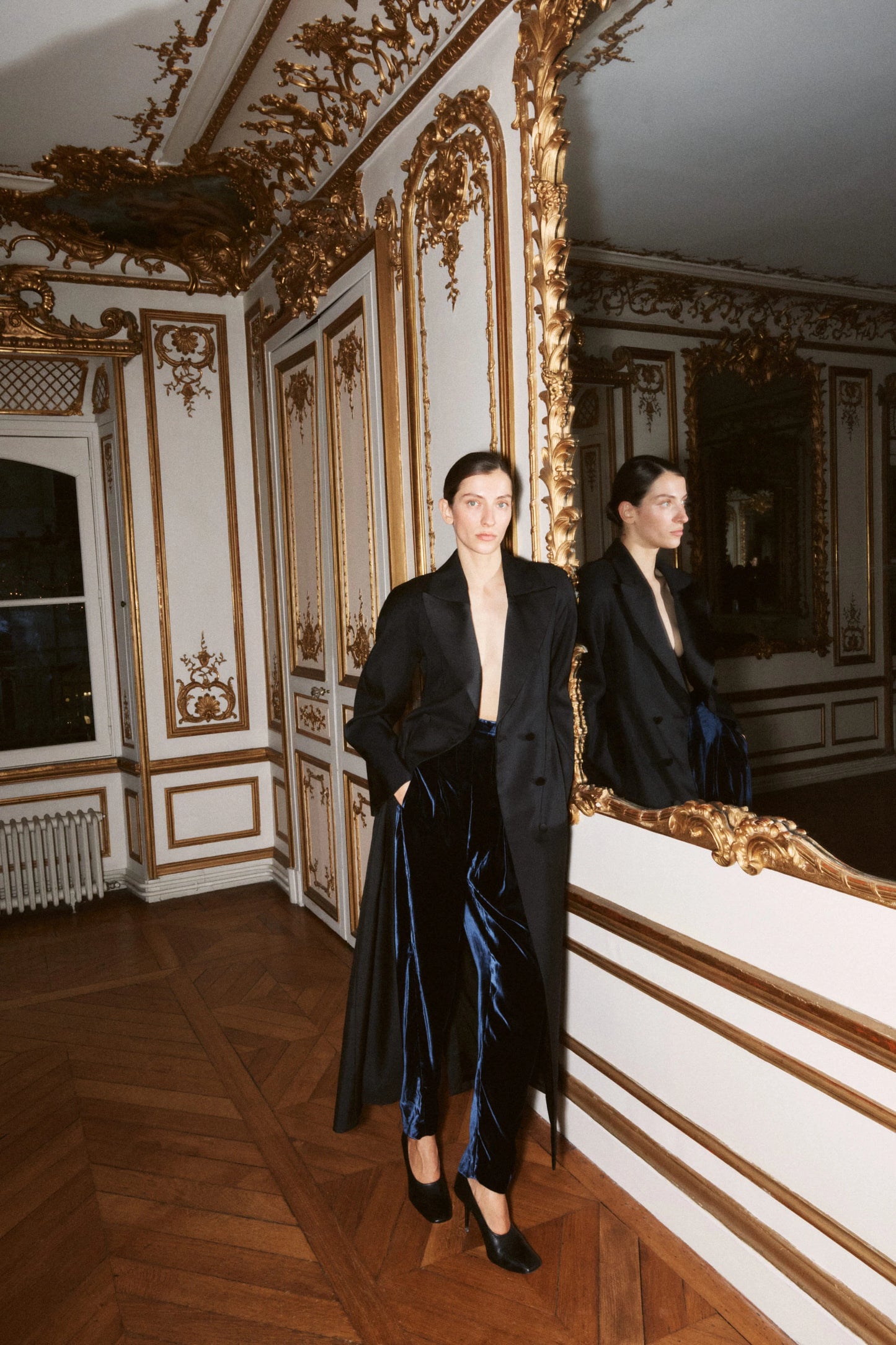 Balloon pants in navy