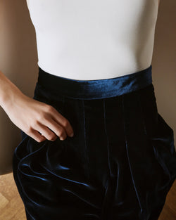 Turtleneck top in ivory